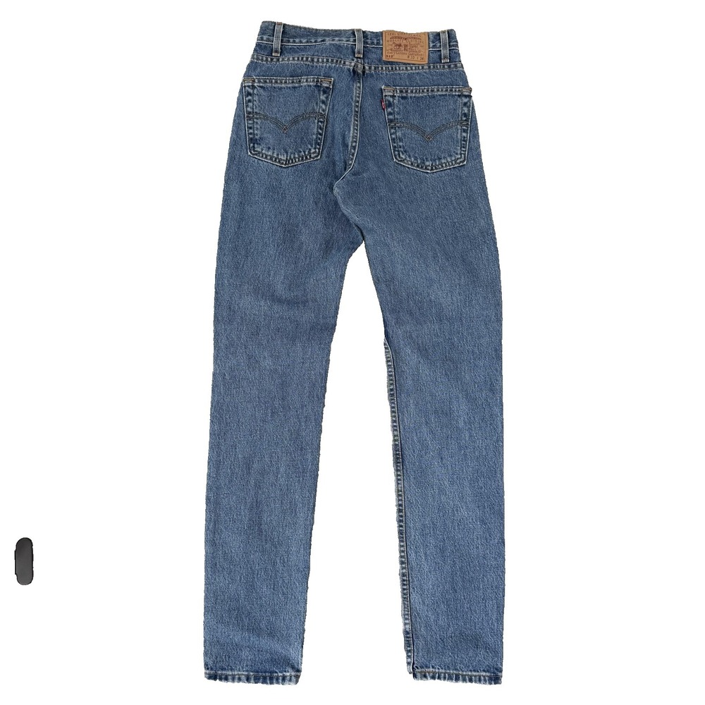 Vintage Levi's 512 Jeans Mens 28x33 Blue Med Wash Slim Tapered Denim USA 90s